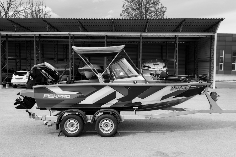 FISHPRO X3 с мотором Mercury F80